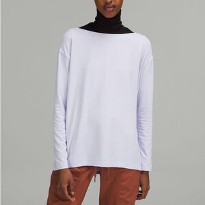 Back in action lululemon long sleeve tee - nulu size 4